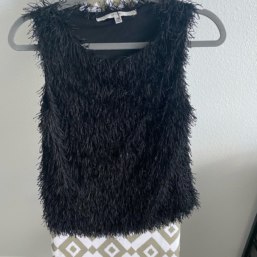 Black Tassel Tank